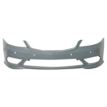 Bumper Cover Front W221 w/Sport Pkg w/Parktronic w/Light Pkg Primed for Mercedes-Benz S350 S400 S550