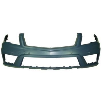 Bumper Cover Front X204 w/AMG Styling Pkg w/Parktronic w/o Headlamp Washers Primed for Mercedes-Benz GLK350 2010-2012