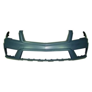 Bumper Cover Front X204 w/AMG Styling Pkg w/o Parktronic w/o Headlamp Washers Primed for Mercedes-Benz GLK350 2010-2012