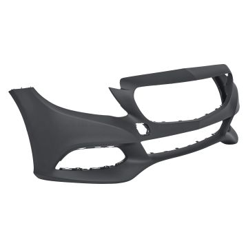 Bumper Cover Front W205/C205 w/o AMG w/o Luxury w/o Sport Pkg w/o Surround View w/o Active Park Primed for Mercedes-Benz C300 Sedan Coupe 2015-2019
