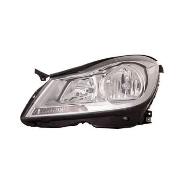 Headlight Assembly Composite Left W204 w/o Cornering Lamps Chrome for Mercedes-Benz C250 C350 C63 AMG