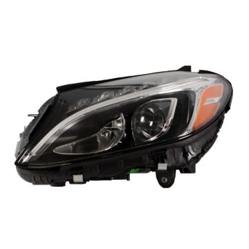 Headlight Assembly Composite Left W205 LED w/o Cornering Lamps for Mercedes-Benz C300 Sedan 2015-2018