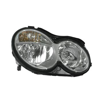 Headlight Assembly Composite Right Halogen To 3-31-06 for Mercedes-Benz C55 AMG CLK320 CLK350 CLK500 CLK55 AMG