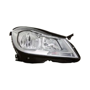 Headlight Assembly Composite Right W204 w/o Cornering Lamps Chrome for Mercedes-Benz C250 C350 C63 AMG