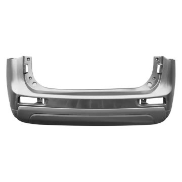 Bumper Cover Rear w/o Wheel Opening Moldings Textured Lower Primed for Mitsubishi Outlander 2014-2015