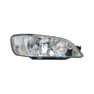 Headlight Assembly Composite Right w/Chrome Bezel for Mitsubishi Lancer ES OZ Rally LS 2002-2003