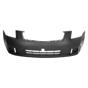 Bumper Cover Front w/o Fog Lamps Primed for Nissan Sentra 2007-2009