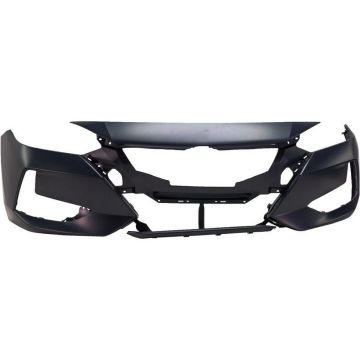 Bumper Cover Front w/o Camera Primed for Nissan Sentra S SV S Plus 2020-2023