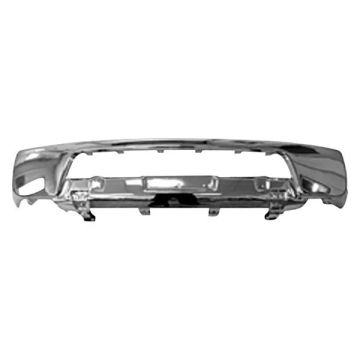 Bumper Face Bar Front w/o Fog Lamps Chrome for Nissan Frontier 2005-2008