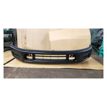 Bumper Face Bar Front w/o Parking Sensors Black for Nissan TITAN 2017-2019