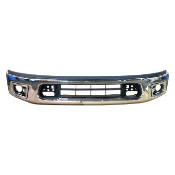 Bumper Face Bar Front w/o Parking Sensors Chrome for Nissan TITAN 2017-2019