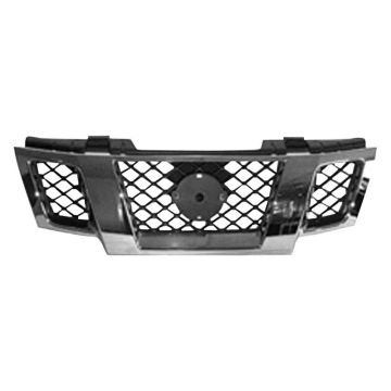 Grille Assembly Chrome/Black for Nissan Frontier 2009-2016