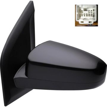 Door Mirror Assembly Left w/Power Non-Heated for Nissan Sentra 2007-2012