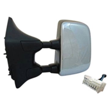 Door Mirror Assembly Left Power Heated w/Memory w/Towing Pkg w/Chrome Cover for Nissan TITAN LE SL 2004-2015