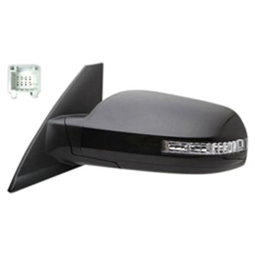 Door Mirror Assembly Left Power Heated w/Signal Lamp w/Cover for Nissan Altima Coupe 2008-2012