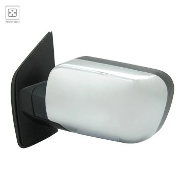 Door Mirror Assembly Left w/o Towing Pkg Chrome for Nissan TITAN SV 2011-2015