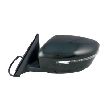 Door Mirror Assembly Left Power Non-Heated w/Signal w/o Side View Camera w/Cover for Nissan Rogue 2014-2016