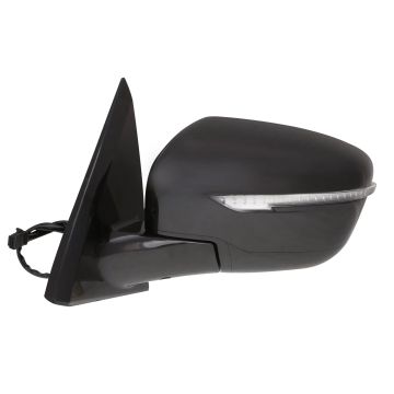 Door Mirror Assembly Left Heated w/o Around View Monitor w/Cover for Nissan Pathfinder 2017