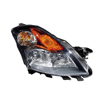 Headlight Assembly Composite Right w/HID Black Bezel for Nissan Altima Sedan 2007