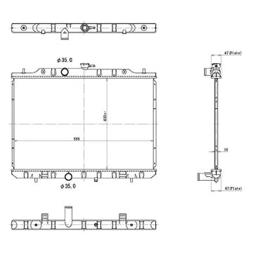 Radiator for Nissan Rogue Rogue Select