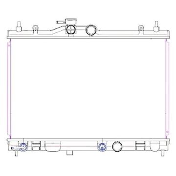 Radiator w/o Variable Trans for Nissan Versa 2007-2012