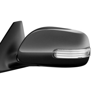 Door Mirror Assembly Left Power Non-Heated w/Signal Lamp Black (Code 202) w/Cover for Scion tC 2011-2016