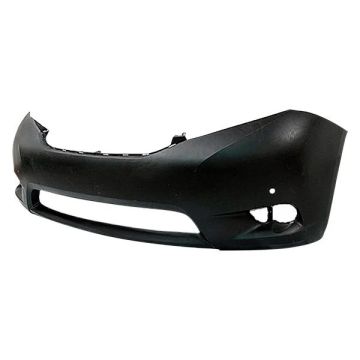 Bumper Cover Front w/Park Assist Sensors Primed for Toyota Sienna Limited 2011-2017