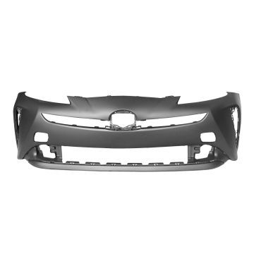 Bumper Cover Front w/o Park Sensors Primed for Toyota Prius 2019-2022