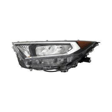 Headlight Assembly Composite Left Chrome Bezel North America Built for Toyota RAV4 Limited Adventure Trail XLE Premium XLE TRD Off-Road 2019-2021