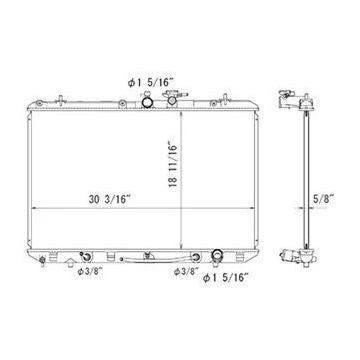 Radiator w/o Towing Pkg USA/Japan Built for Toyota Highlander Limited Base Sport Sport Premium Base Premium SE Plus 2008-2013