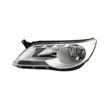 Headlight Assembly Composite Left Halogen From VIN 902501 for Volkswagen Tiguan 2009-2011