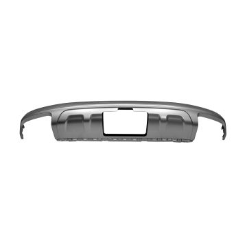 Bumper Valance / Grille Kit Rear Silver w/o S-Line Pkg w/Trailer Hitch Panel Primed for Audi Q7 2017-2022