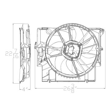 Engine Cooling Fan Assembly E92,E93/E82,E88/E90/E89/E84 for BMW 335d 335i 335xi Z4 X1 M3 135i