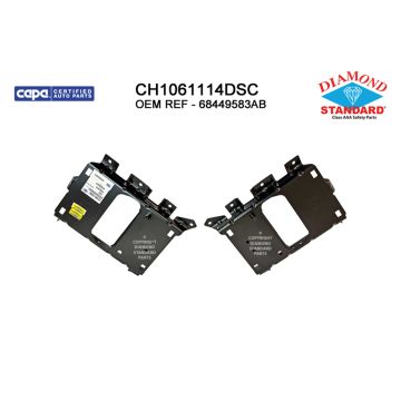 Bumper Bracket Set Front Bracket Kit Includes LH/RH Side CAPA for Ram 2500 3500
