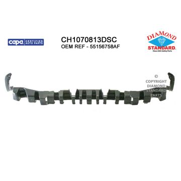 Bumper Impact Absorber Front Primed CAPA for Jeep Liberty 2005-2007