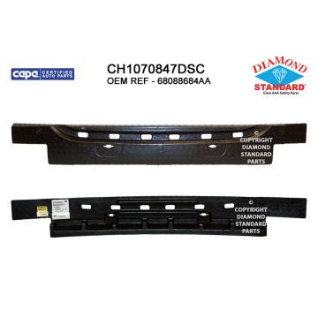 Bumper Impact Absorber Front w/Fascia Type 2 w/Fog Lamps CAPA for Dodge Journey 2011-2016