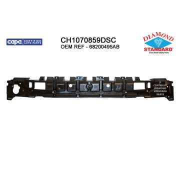 Bumper Impact Absorber Front CAPA for Jeep Cherokee Limited Sport Latitude North Overland Latitude Plus 2018