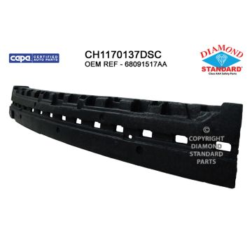 Bumper Impact Absorber Rear CAPA for Jeep Patriot 2011-2017