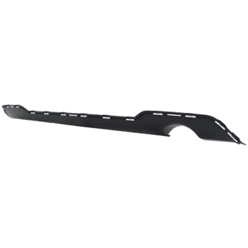 Bumper Valance / Grille Kit Rear Single Exhaust Matte Dark Gray Panel CAPA for Dodge Avenger 2011-2014