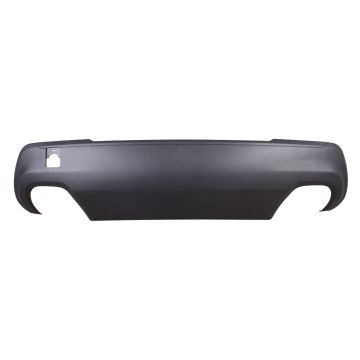 Bumper Valance / Grille Kit Rear Panel Dual Exhaust w/o Trailer Hitch w/Black Trim Primed CAPA for Jeep Cherokee 2019-2023