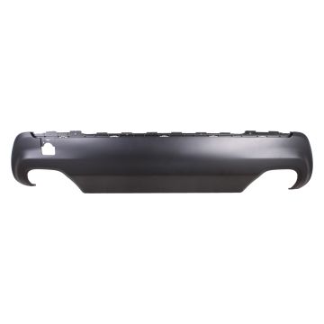 Bumper Valance / Grille Kit Rear Panel Dual Exhaust w/o Trailer Hitch w/Chrome Trim Primed CAPA for Jeep Cherokee 2019-2023
