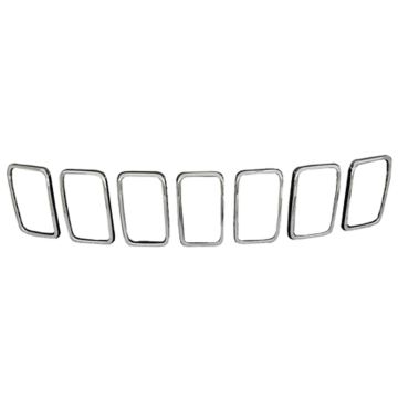 Grille Molding w/o Limited X Pkg Trim Ring Kit Chrome for Jeep Grand Cherokee Grand Cherokee WK