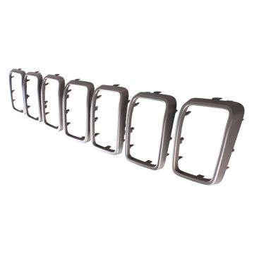 Grille Molding Trim Ring Kit CAPA for Jeep Grand Cherokee 2017-2019