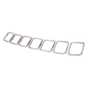 Grille Molding Trim Rings Chrome CAPA for Jeep Compass 2017-2021