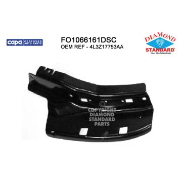 Bumper Bracket Front Left Lower Bumper Bracket CAPA for Ford F-150 2004-2006
