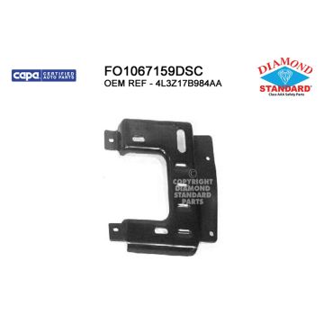 Bumper Bracket Front Right Bumper Mounting Plate CAPA for Ford F-150 2004-2006