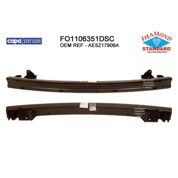Bumper Cover Reinforcement Rear CAPA for Ford Fusion Lincoln MKZ Mercury Milan