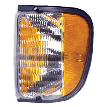 Parking Light Assembly Left Park/Side Marker Combination To 12/2/02 w/o Bulbs or Sockets for Ford E-150 E-250 E-350 E-450 E-550