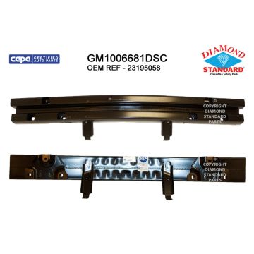 Bumper Cover Reinforcement Front CAPA for Cadillac Escalade Escalade ESV Chevrolet Suburban Tahoe GMC Yukon Yukon XL