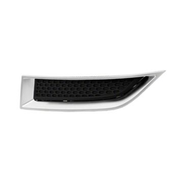 Bumper Insert Front Left Outer Grille Matte-Black w/Chrome Molding for GMC Acadia Acadia Limited